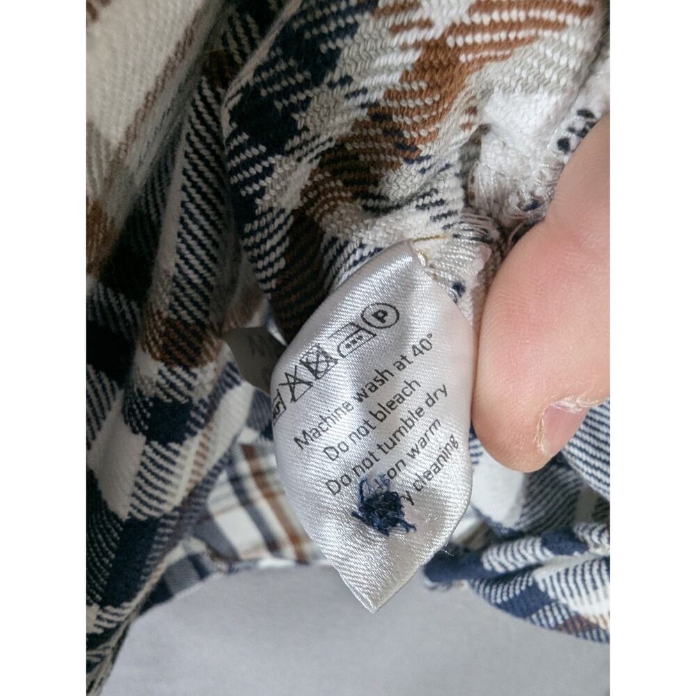 Amundsen Skauen Flannel Zip Button Field Shirt Womens Medium Plaid - Picture 11 of 14